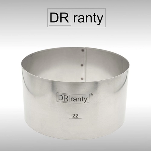 Opaska rant stały obręcz do tortu ciasta forma średnica 22cm wysokość 12cm Dorosiowe Ranty